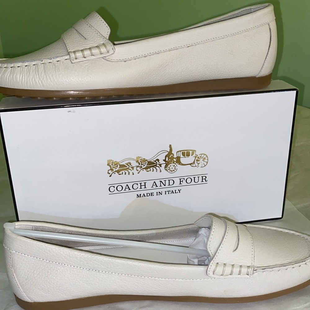 COACH AND FOUR NERYS PANNA TUMBLED CALF LOAFERS, Final Markdown - Picture 4 of 9